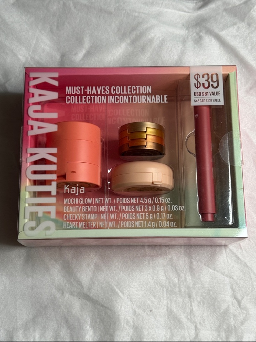 BNIB Limited Sephora Kaja Must-Haves Collection Makeup Set - Peach & Nude Tones